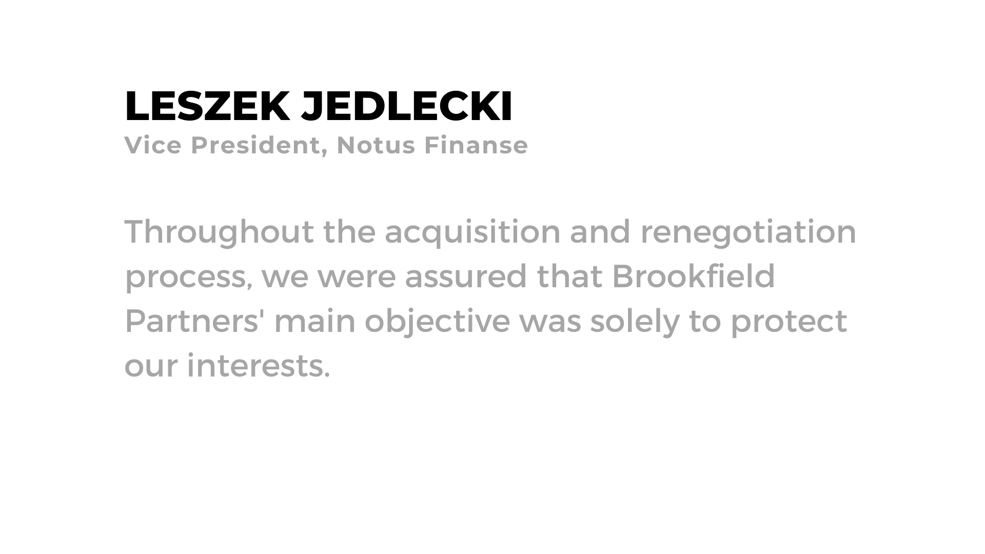 3 Brookfield Partners, doradcy, nieruchomości biurowe, klienci