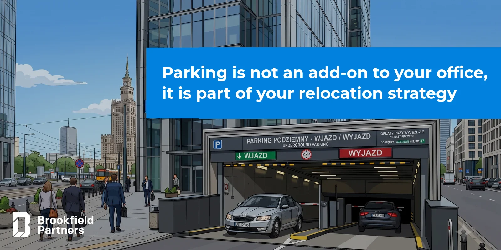 Parking as part of an office relocation strategy