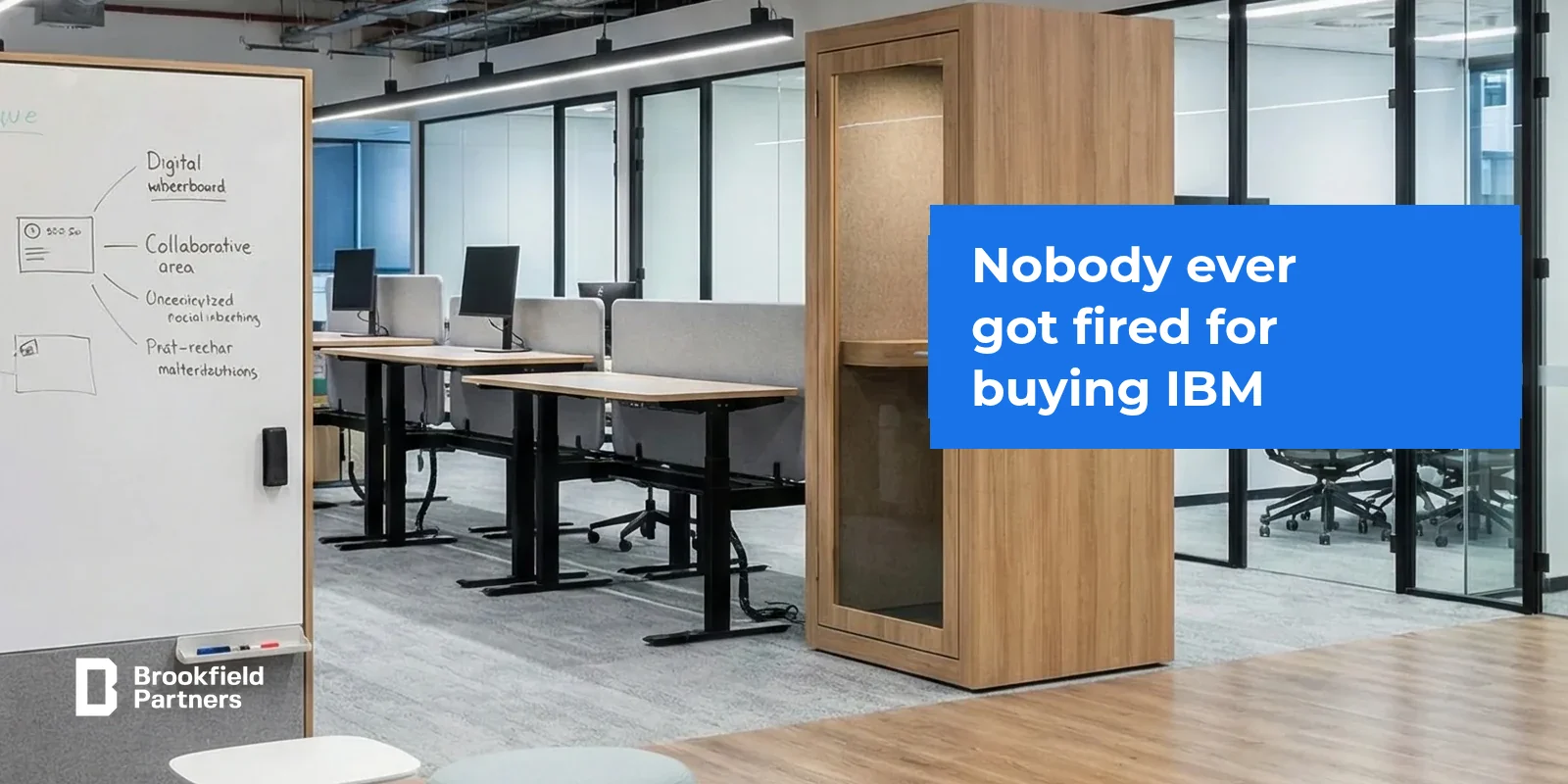 Office with meeting rooms and work booths - how to choose an office leasing advisor
