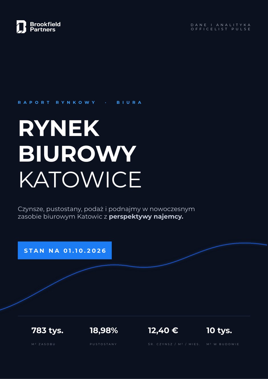 Okładka raportu: Rynek biurowy Katowice - III kwartał 2026
