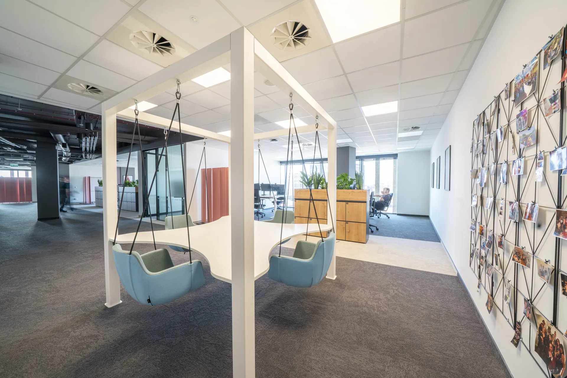 Bonprix - hanging chairs and inspiration board
